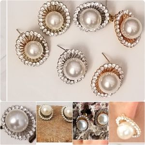 Simulated Pearl  Earring